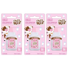Kit Fita Corretiva Chocomilk Tilibra - 5mx5mm C- 3 Unidades