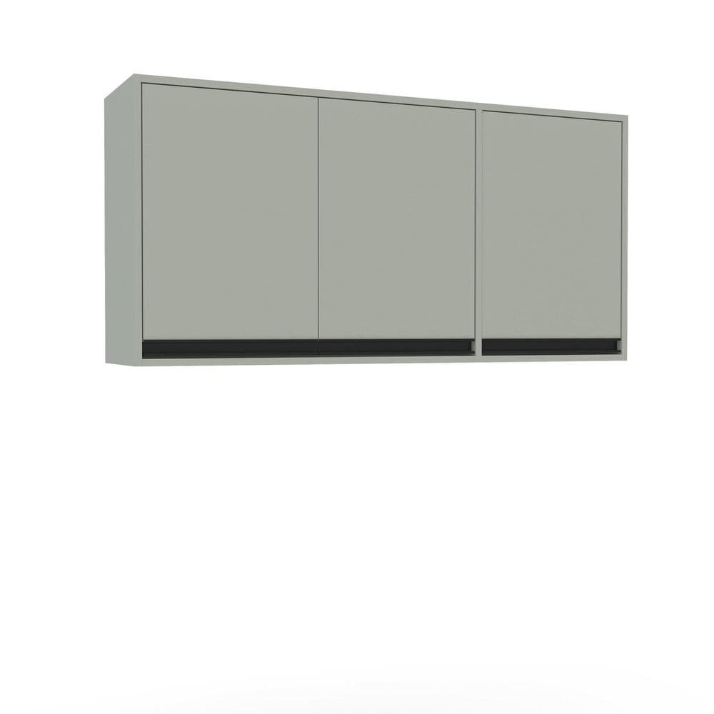 Armário Aéreo 3 Portas Koya  Verde Oliva