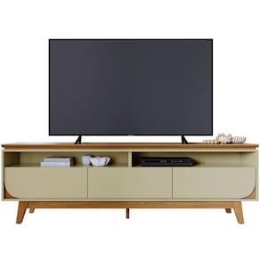 Rack Bancada Serena 3 Gavetas Para Tv de 75" Polegadas