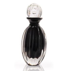 Garrafa Em Cristal Murano Preto  São Marcos