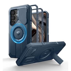 Capa Dexnor para Samsung Galaxy S25 com capa de câmera azul marinho