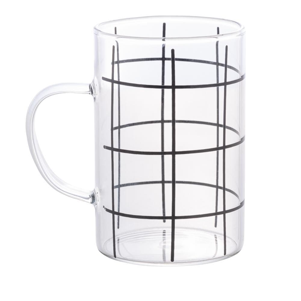 Caneca de Vidro Borossilicato Stripes 280ml - Lyor