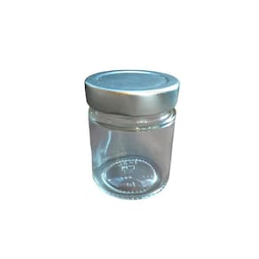 Pote Hermético 150 Ml Com Tampa Prata Kit 24 Unidades