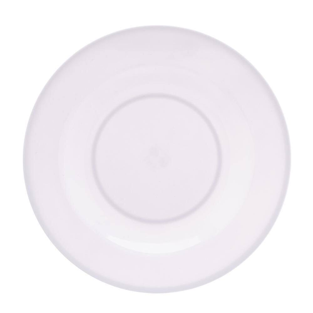 Prato para Sobremesa de Melamina Basic Branco 18cm - Lyor