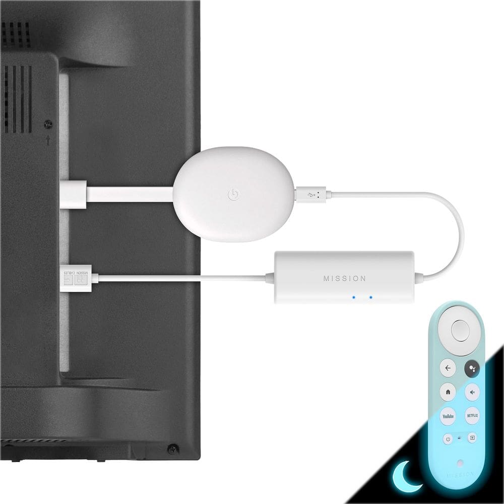 Cabo de alimentação Mission USB para Chromecast com Google TV