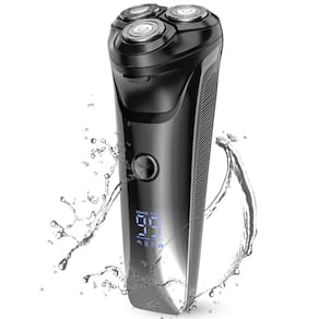 Barbeador rotativo elétrico Supecaty 4D impermeável para homens