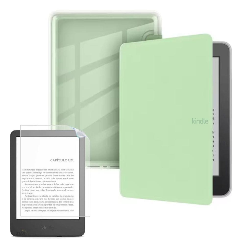 Case Auto Sleep Acrílico Para Kindle 12 6.0 2024 + Película