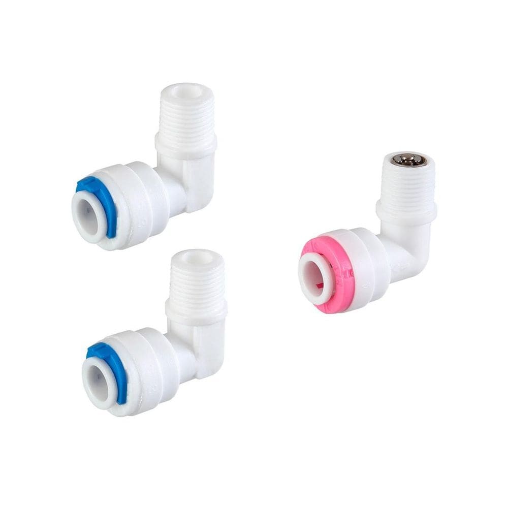 Kit Conector Carcaça De Membrana Osmose Mang 1/4 Rosca 1/8