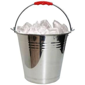 Balde 10 Litros Multiuso Aço Inox Para Gelo Cerveja Com Alça