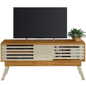 Rack Bancada Foz 1.5 2 Portas Pé Palito TV até 65 Polegadas