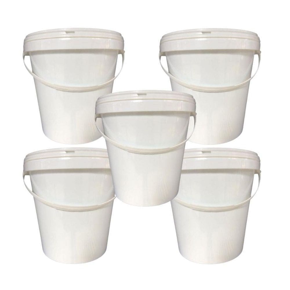 Balde 3L Alça Plast P Pequena Empresa - 5 Pçs