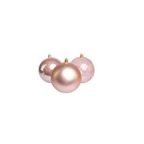 Bola Para Arvore De Natal Rose Gigante 12 Cm- Kit 2Un