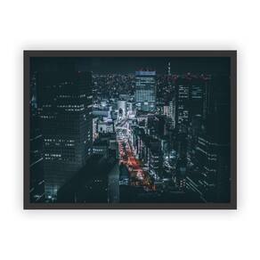 Quadro Decorativo Paisagens Variadas Moldura Preta Mod 32