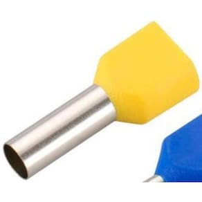 Kit 250Pçs Terminal Tubular Ilhós Duplos 1,5 / 2,5 / 6Mm