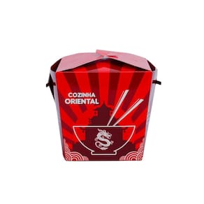 Emb Papel Cartao Box P/ Comida Chinesa(13X11x12cm) C/ 200 Un