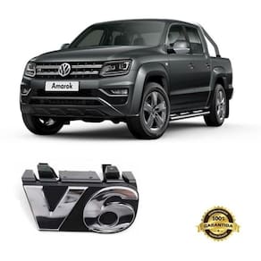 Emblema Letras V6 Encaixe Dianteiro Amarok 2017/2020 Cromado