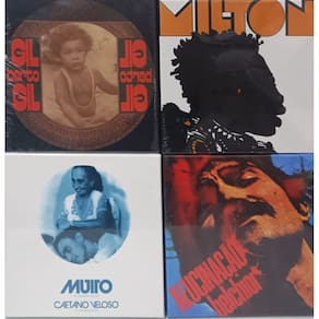 Cd Caetano Veloso /Belchior / Milton 197/ Gil ( 4 Fan Box )