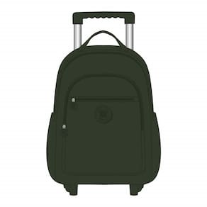 Mochila de Rodas Trendy - Verde Militar XERYUS IMPORTACAO E
