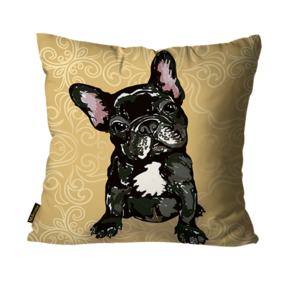 Capa Para Almofada Mdecore Pets 45x45cm - Buldogue