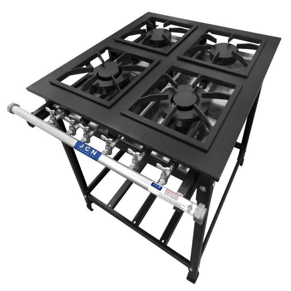 Fogão 4 Bocas Jcn Gourmet Industrial P7 Baixa Pressão Preto