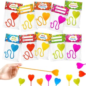 Pacote de 28 presentes não doces para o Dia dos Namorados com brinquedos Sticky Hands