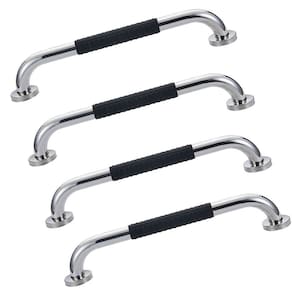 Barra de Apoio Inox 30cm Kit 4 unidades Suporte Antiderrapante Casa Banheiro Box Idoso Criança Gestante Cadeirante Segurança