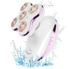Barbeador elétrico VIMC recarregável 5D Wet & Dry para mulheres rosa