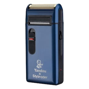 Barbeador elétrico Styleader retro recarregável para homens azul