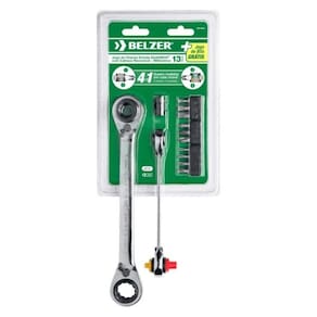 Jogo de Chave Quadbox Belzer com Bits 8-19mm 13 Peças