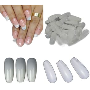 Unhas Postiças Tips Bailarina Transparente - 500 Unidades