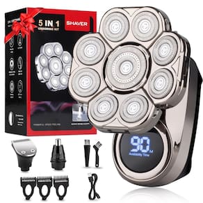 Barbeadores de cabeça elétricos Razor Softula 9D para homens carecas