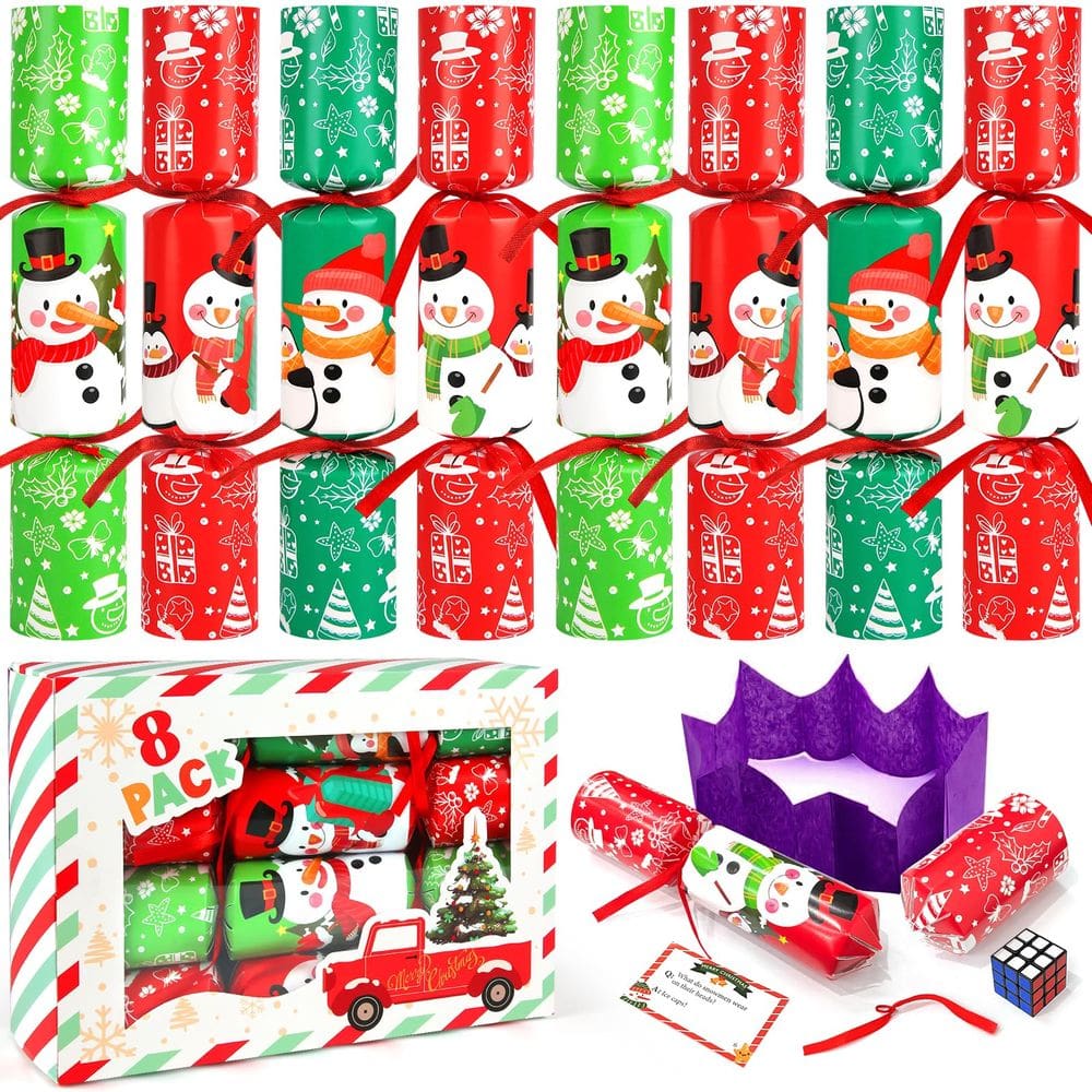 Pacote de 8 lembrancinhas de mesa de Natal SURCVIO para crianças/adultos
