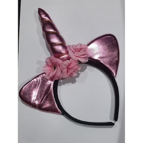 Tiara De Unicorinio Metalizada Halloween Festas