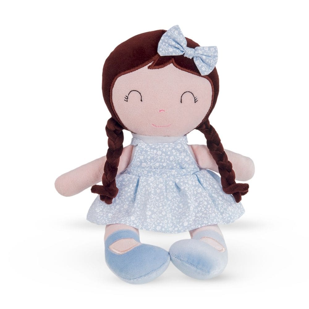 Boneca De Pano Nicole Zip Toys Antialérgica Lavável C/ Trança