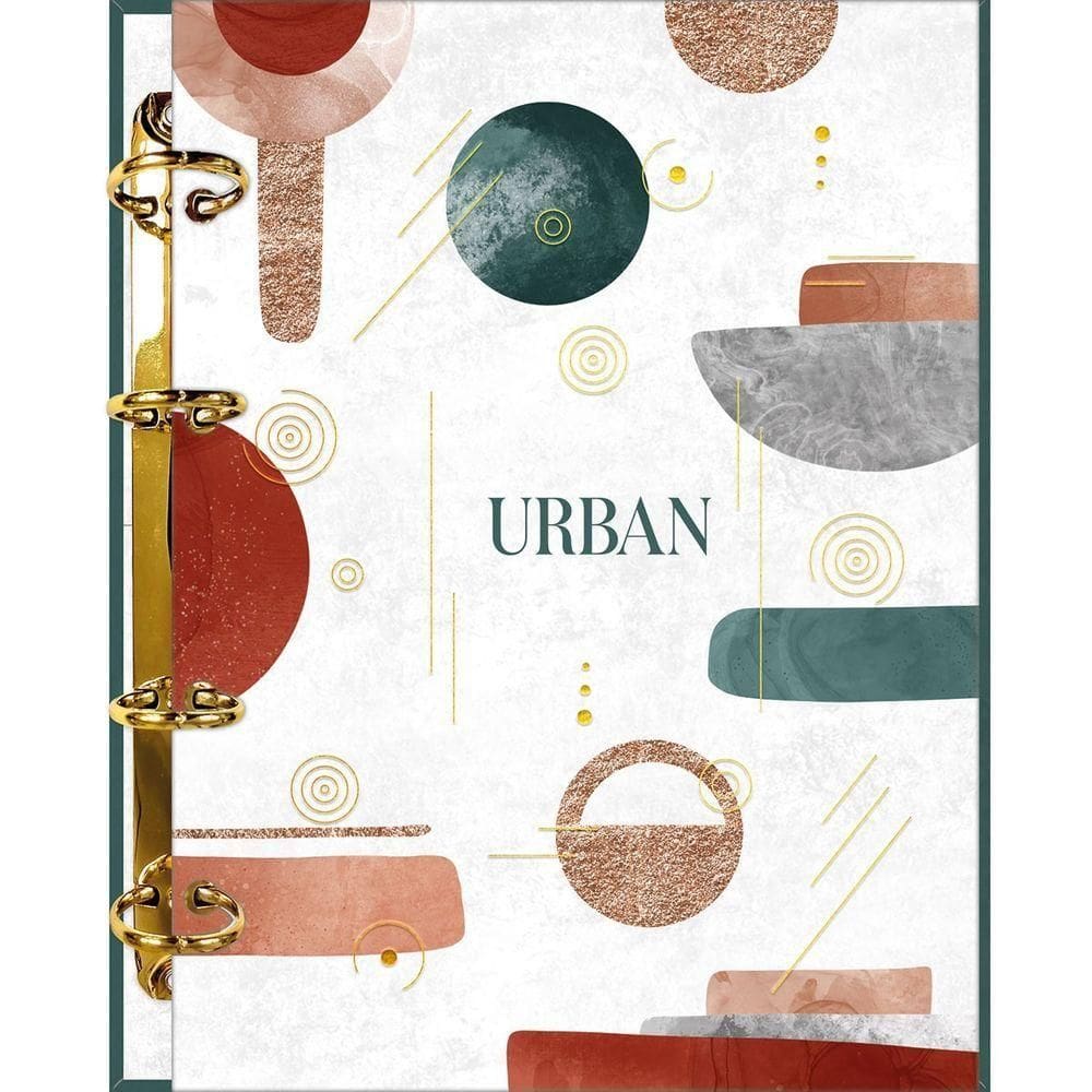 Caderno Argolado Colegial Urban Foroni - 160 Folhas