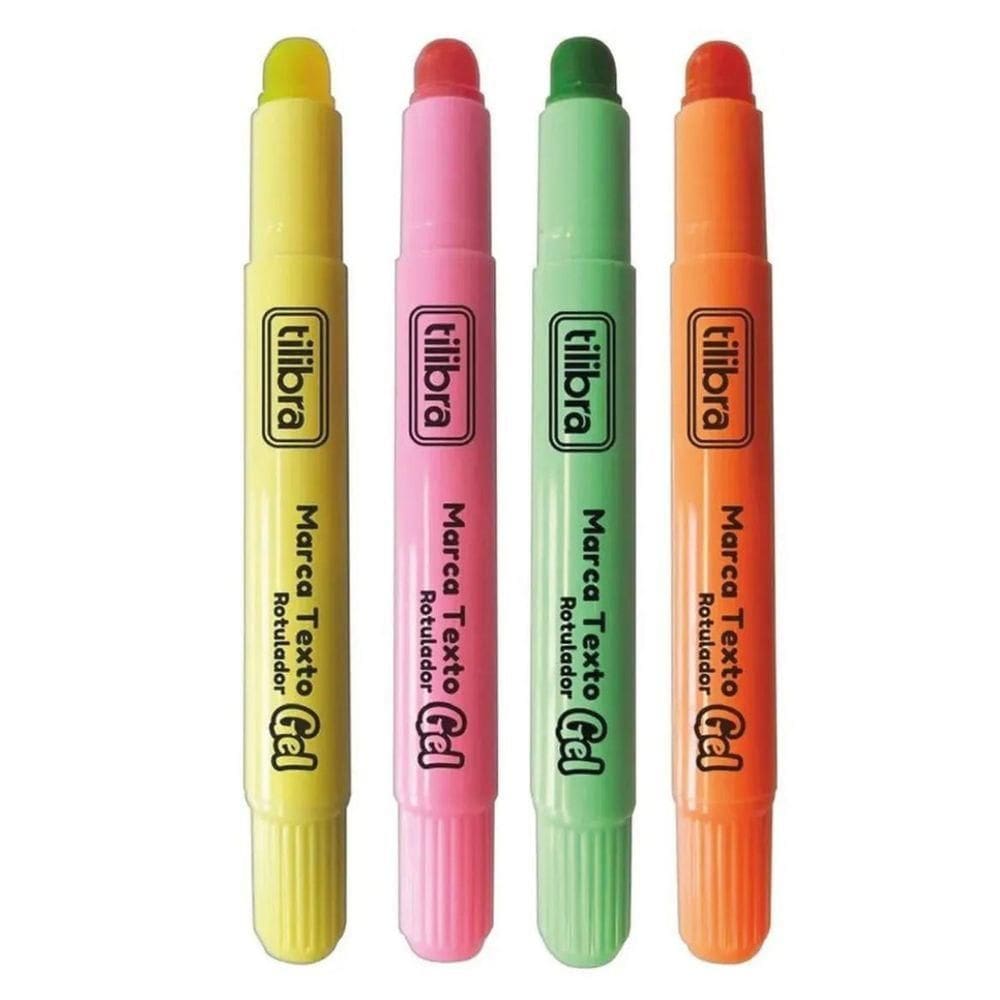 Kit Marca Texto Gel Tilibra - C- 4 Unidades