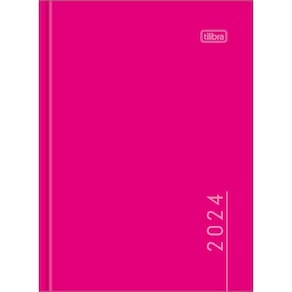 Agenda Costurada Diária Pepper Rosa 12,3 X 16,6 Cm Tilibra - 2024