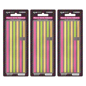 Kit C- 3 Marca Texto Adesivo Leonora - Carbon Line 160fls