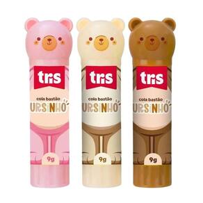 Kit Cola Bastão Ursinho Tris - 9g C- 3 Unidades