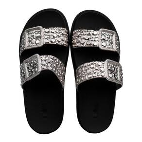 Chinelo Melissa Feminino Slide Lust com Brilho e Fivela Preto