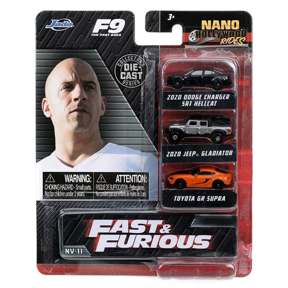 Velozes e Furiosos 9 - Nano Hollywood Rides - Escala 1/100 - Jada Toys