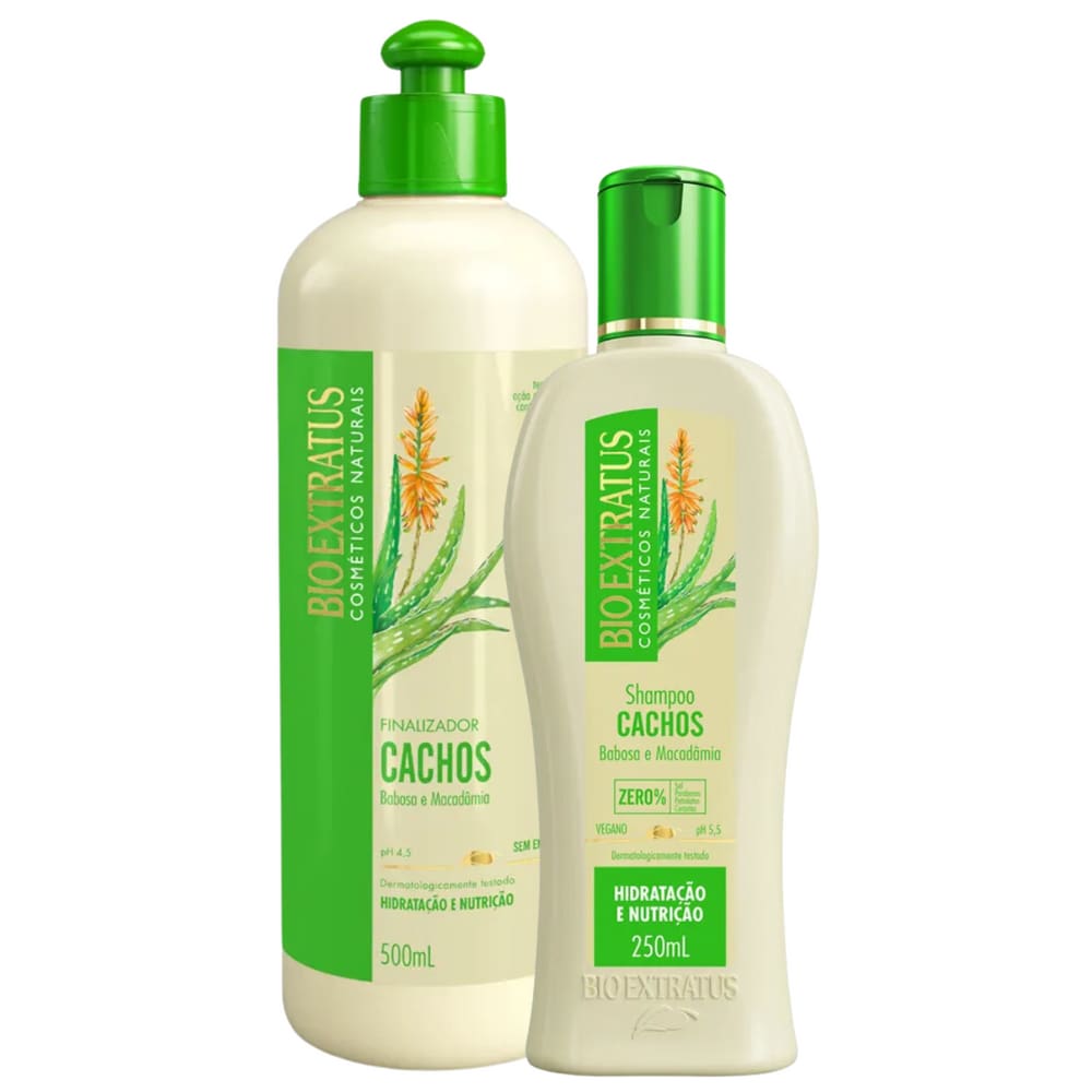 Kit Bio Extratus Cachos Shampoo 250ml + Finalizador 500ml