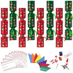 Conjunto de lembrancinhas de festa de Natal LASGU, pacote com 8, chapéu e presentes