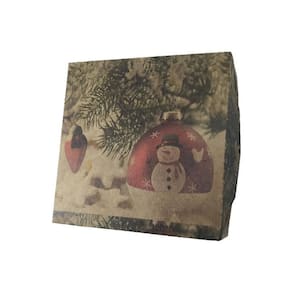 Caixa De Natal 9 Brigadeiros - Modelo 8 - Kit 25 Unidades