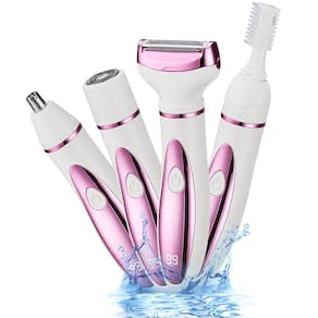 Barbeador elétrico Vacto atualizado 4 em 1 para mulheres com tela LED