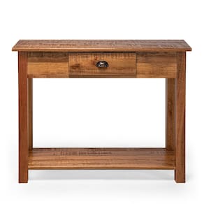 Aparador Mesa Rústico Decorativo em Madeira Maciça Bh 80cm - Natural