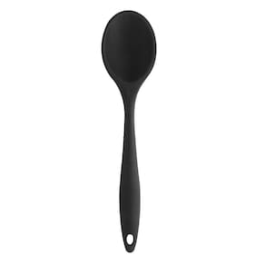 Colher para Servir de Silicone Preta 27cm - Lyor