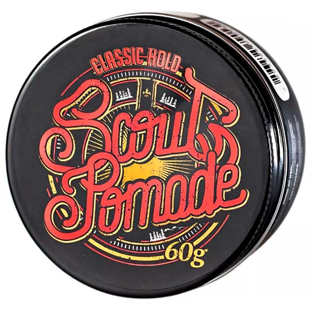 Scout Pomade Classic Hold 60g - Efeito Brilho e Média Fixação