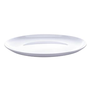 Prato Raso de Melamina Milão Branco 25,5cm - Lyor