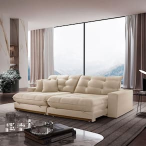 Sofá Duque Dois Módulos De 120cm B25cm Meu Sofá Online A294 Linho Creme